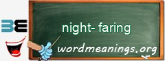 WordMeaning blackboard for night-faring
